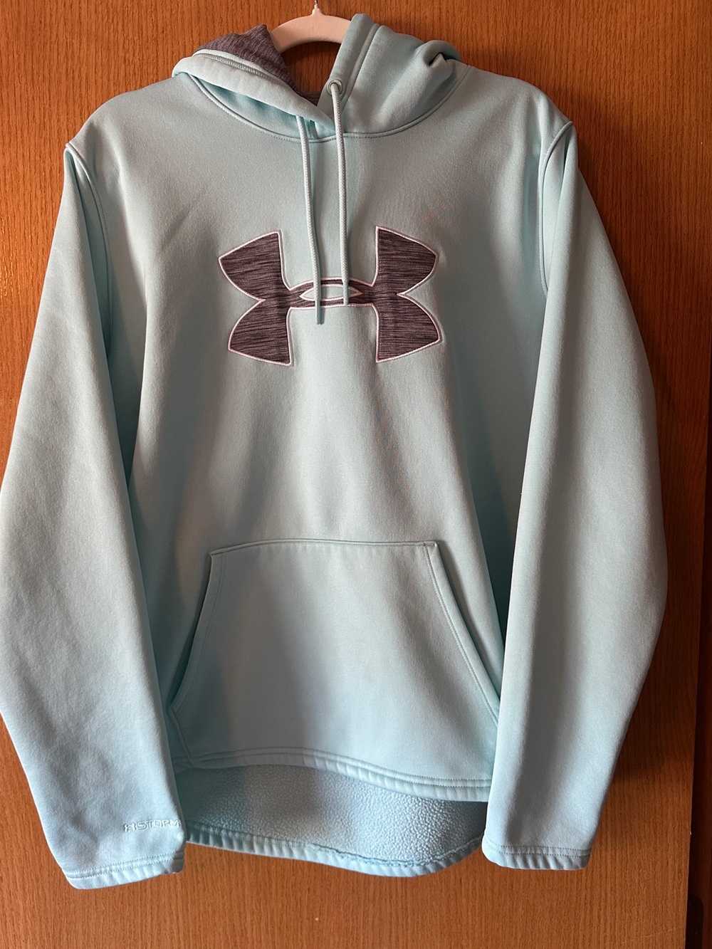 Under Armour Women’s XL ColdGear Hoodie Light Turquoise Pullover